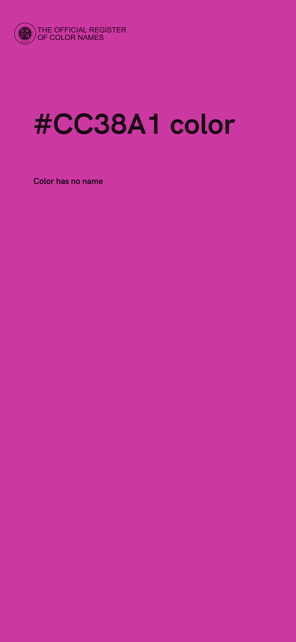 #CC38A1 color image