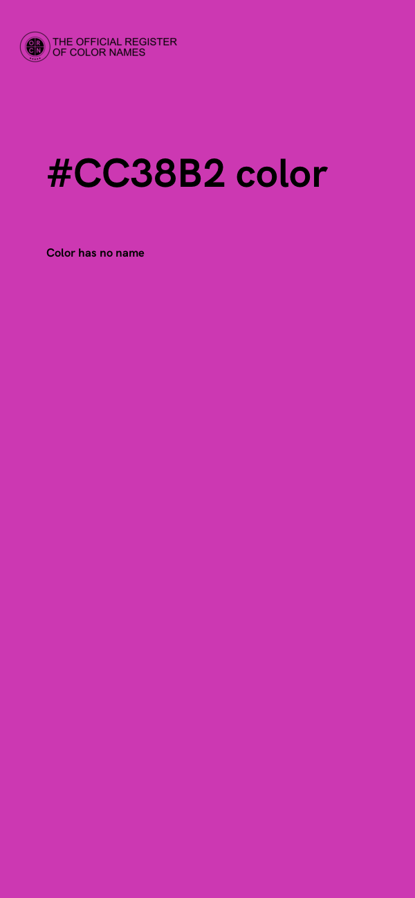 #CC38B2 color image