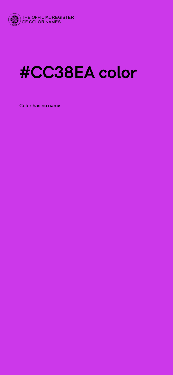 #CC38EA color image