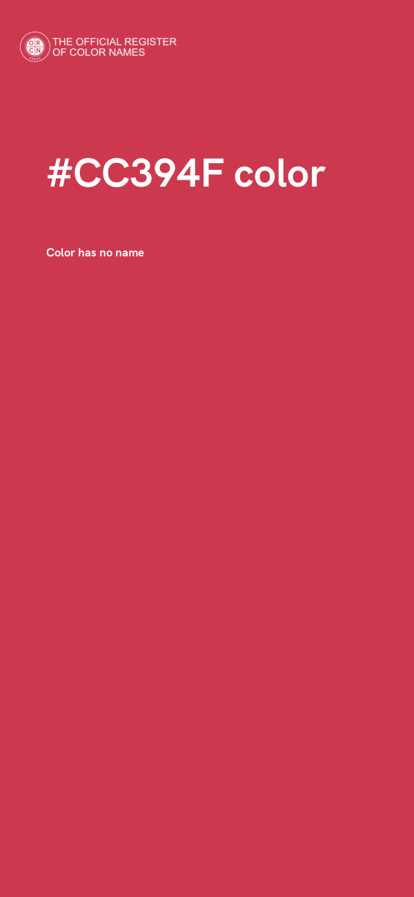 #CC394F color image