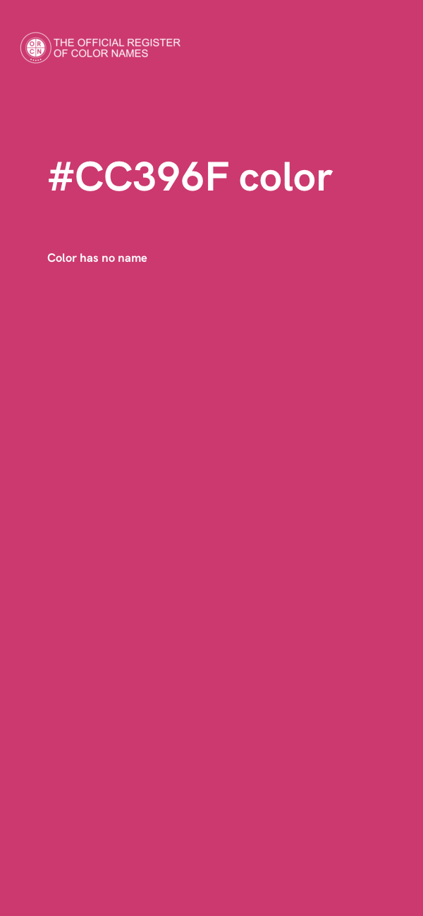#CC396F color image