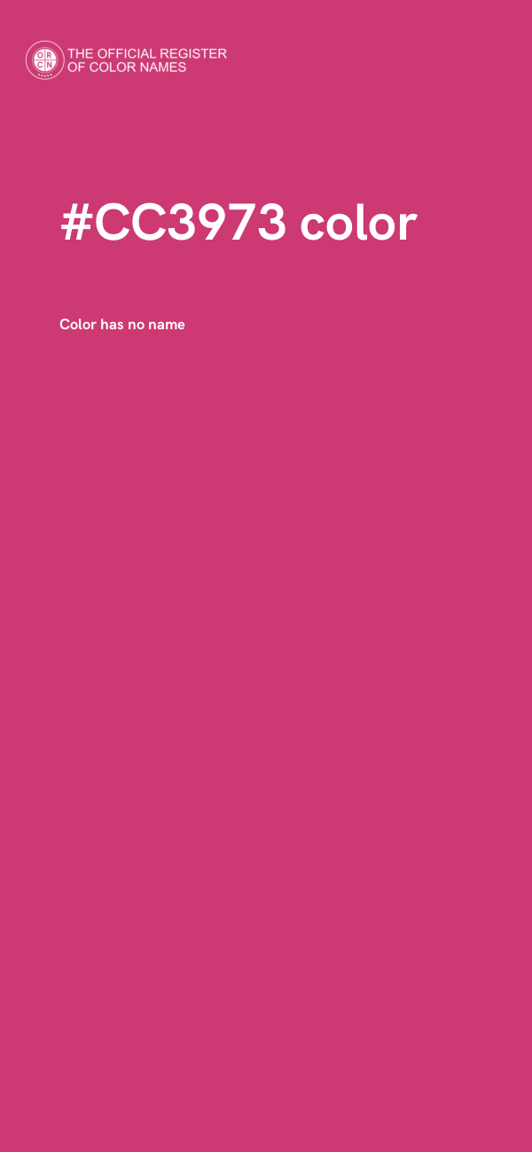 #CC3973 color image