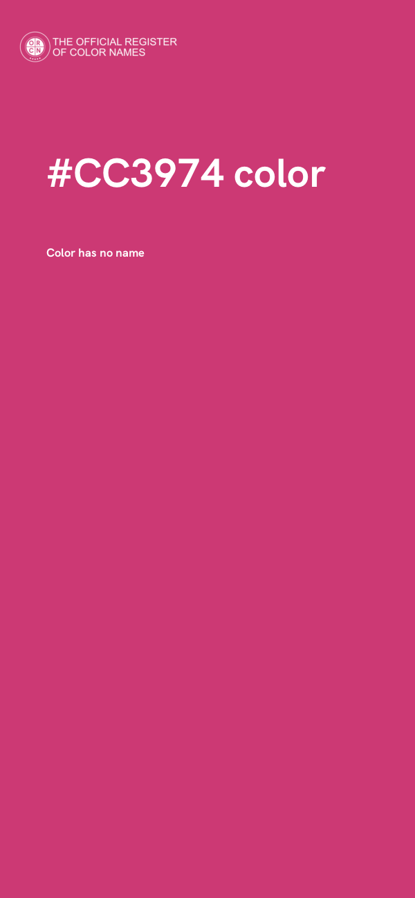 #CC3974 color image
