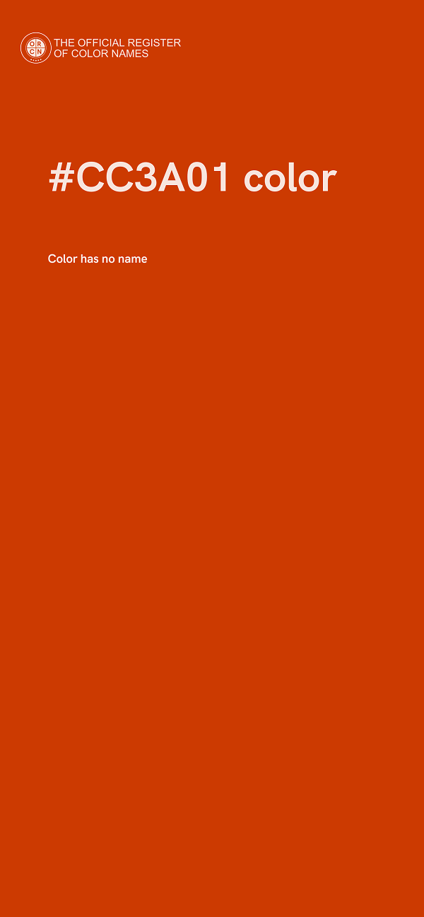 #CC3A01 color image