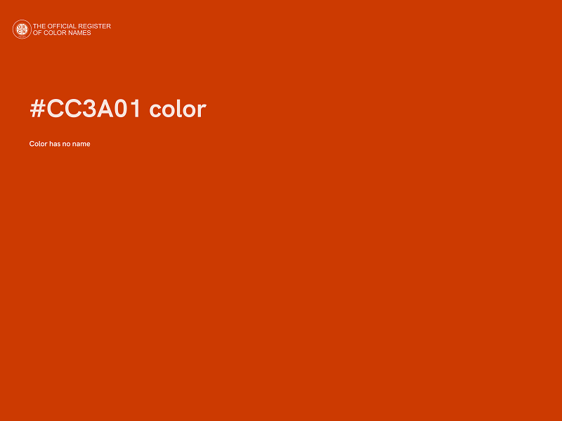#CC3A01 color image