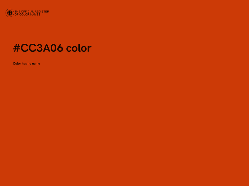 #CC3A06 color image