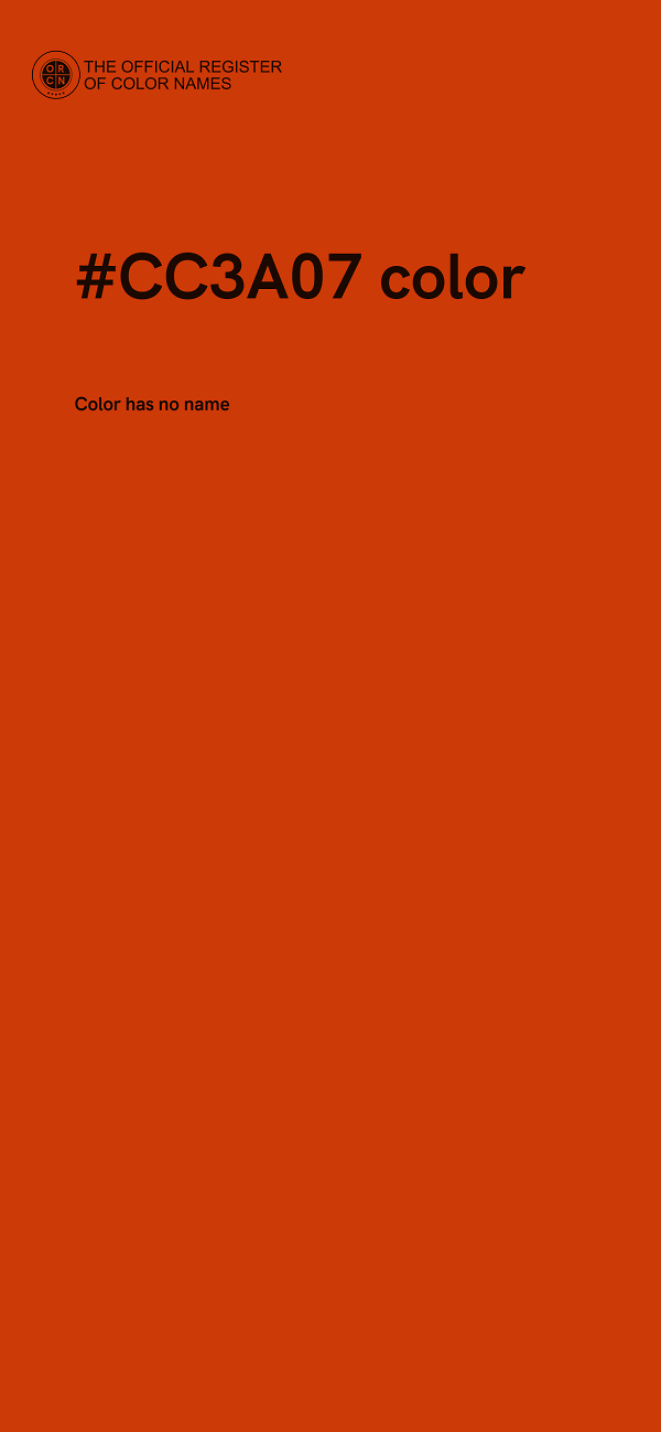 #CC3A07 color image