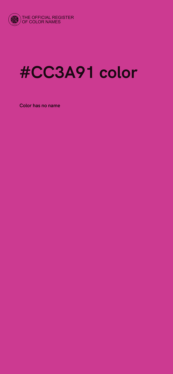 #CC3A91 color image