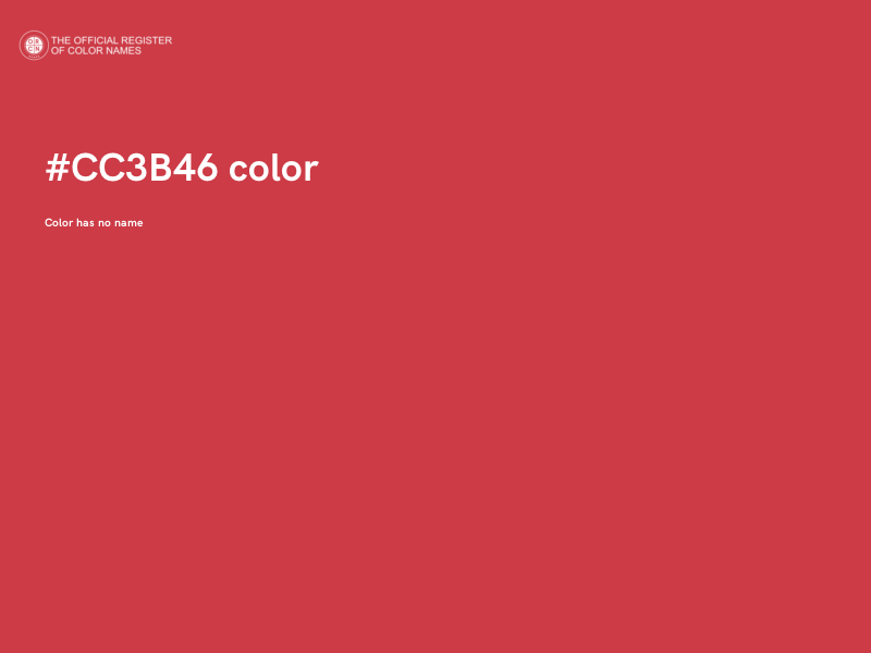 #CC3B46 color image