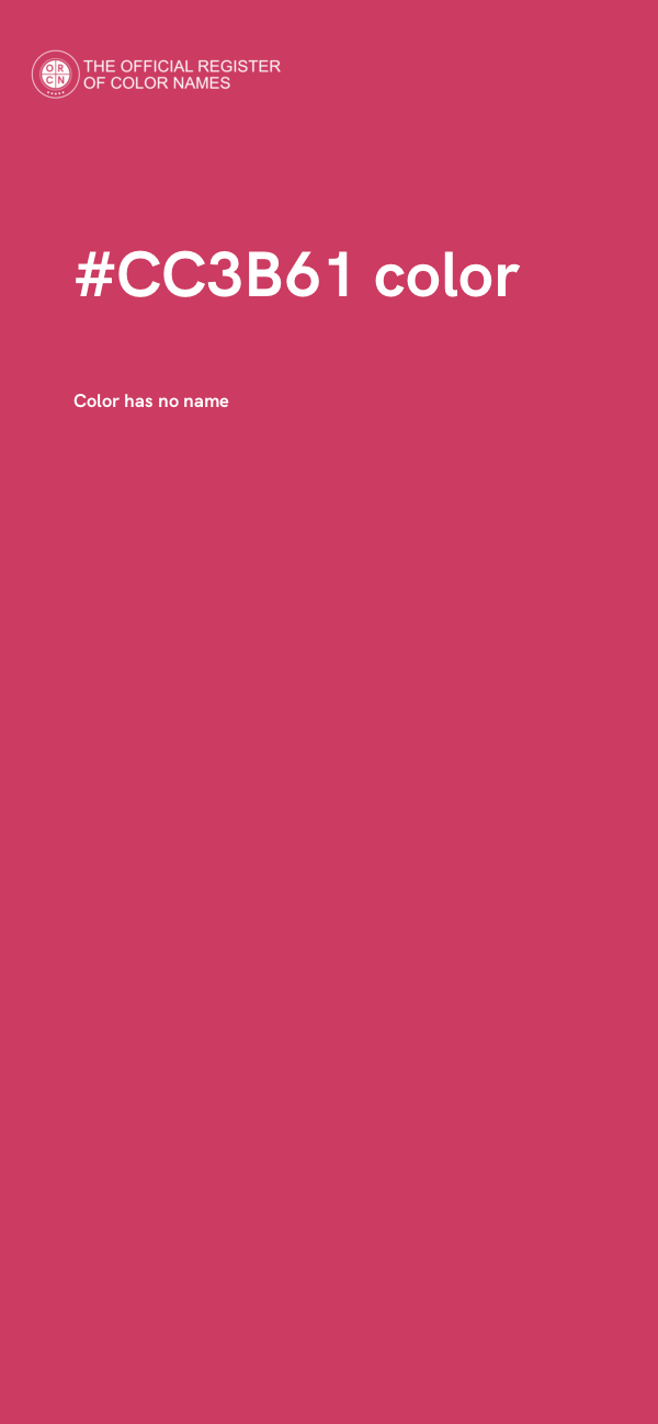 #CC3B61 color image