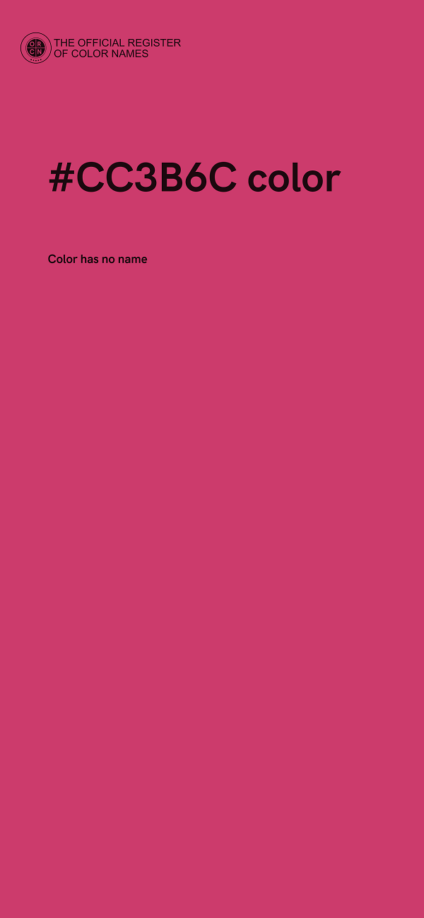 #CC3B6C color image