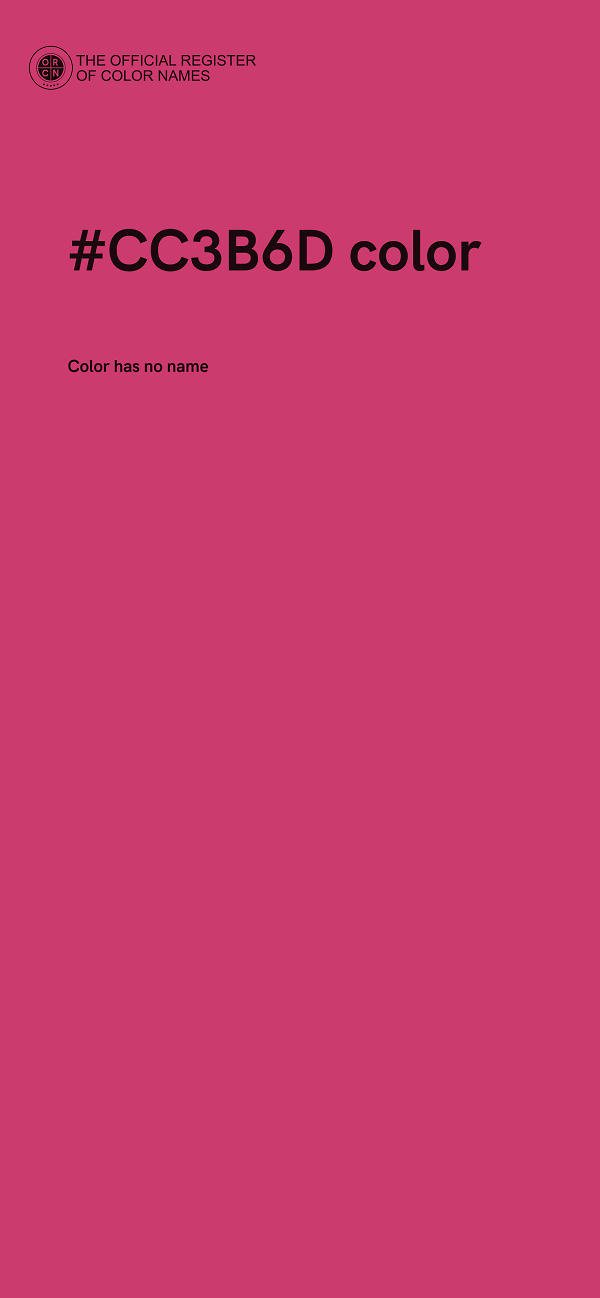 #CC3B6D color image
