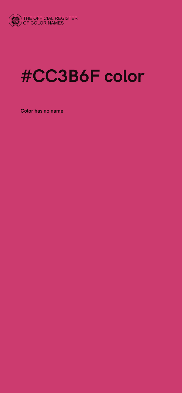 #CC3B6F color image
