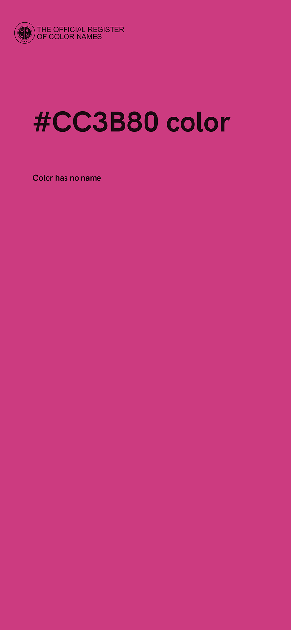 #CC3B80 color image