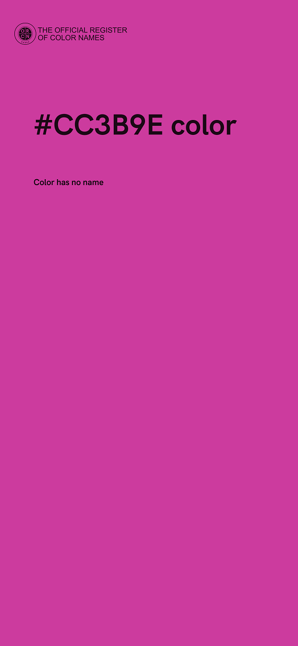 #CC3B9E color image