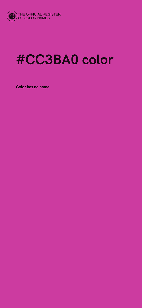 #CC3BA0 color image