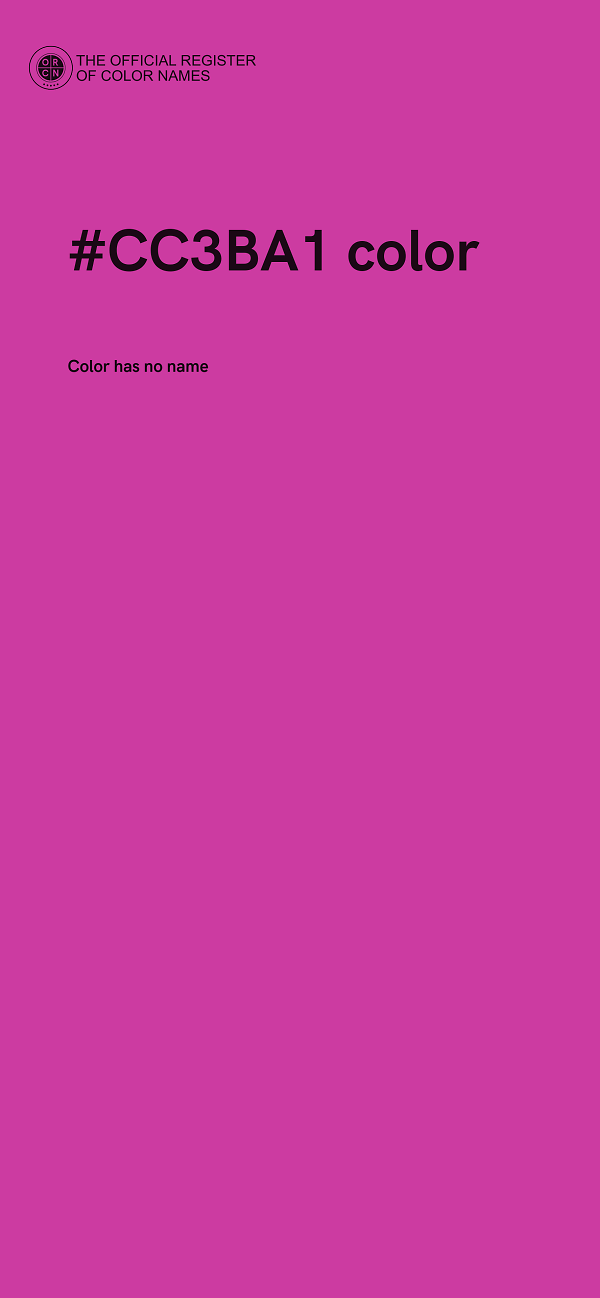 #CC3BA1 color image