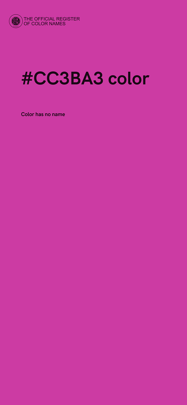 #CC3BA3 color image