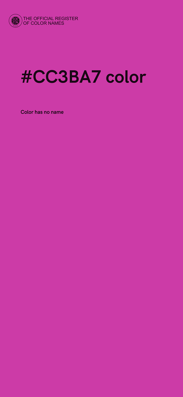 #CC3BA7 color image
