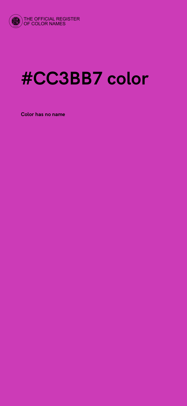 #CC3BB7 color image