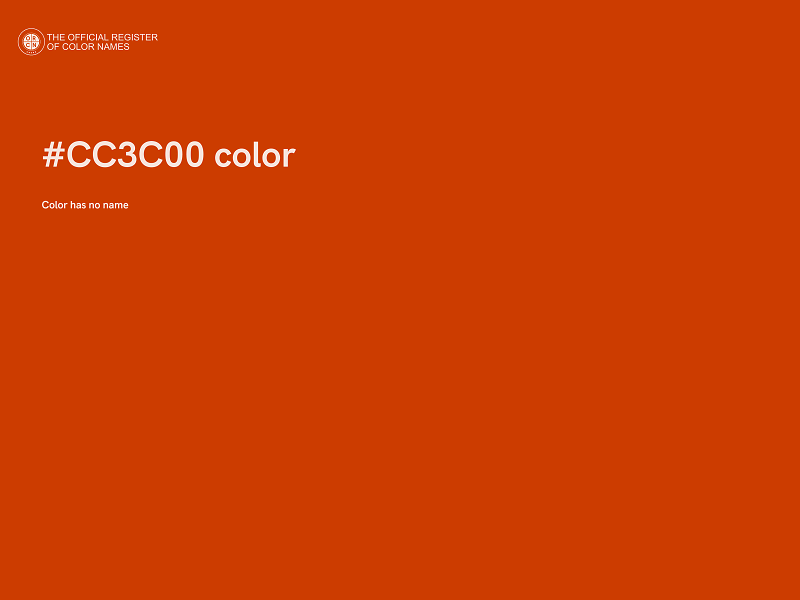 #CC3C00 color image