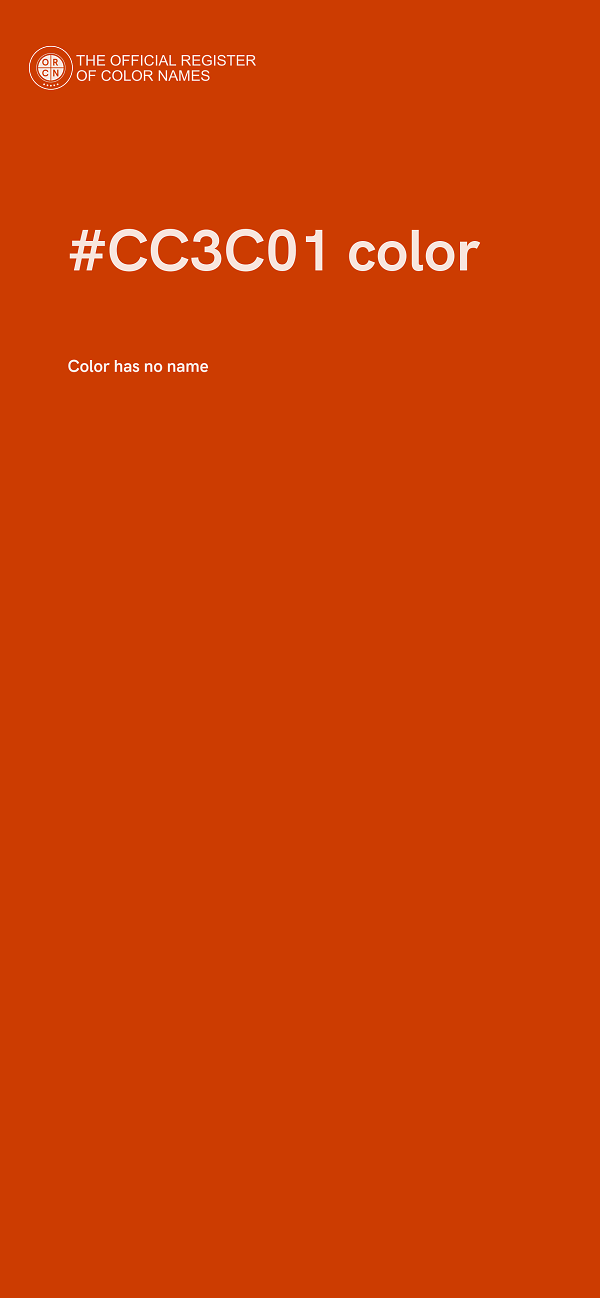 #CC3C01 color image