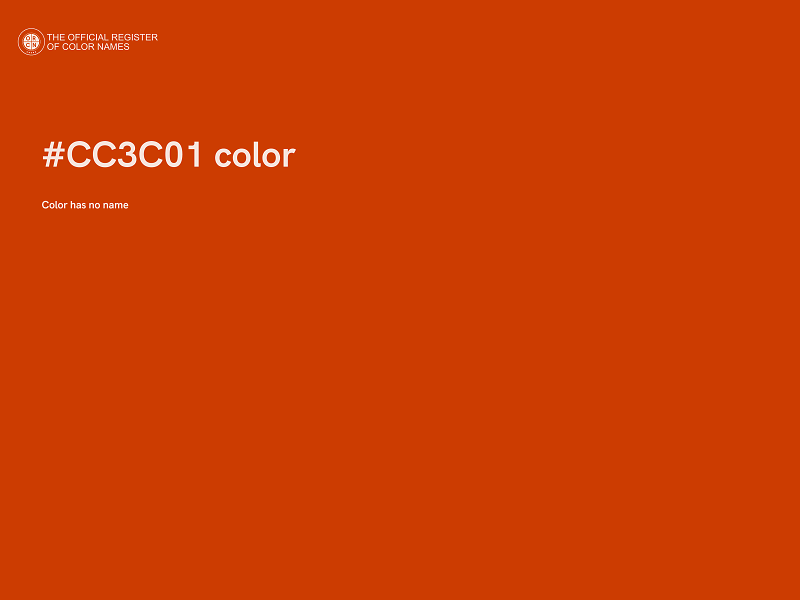 #CC3C01 color image
