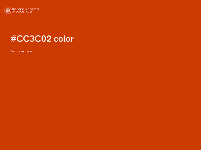 #CC3C02 color image