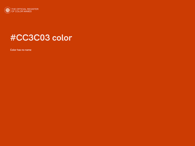#CC3C03 color image