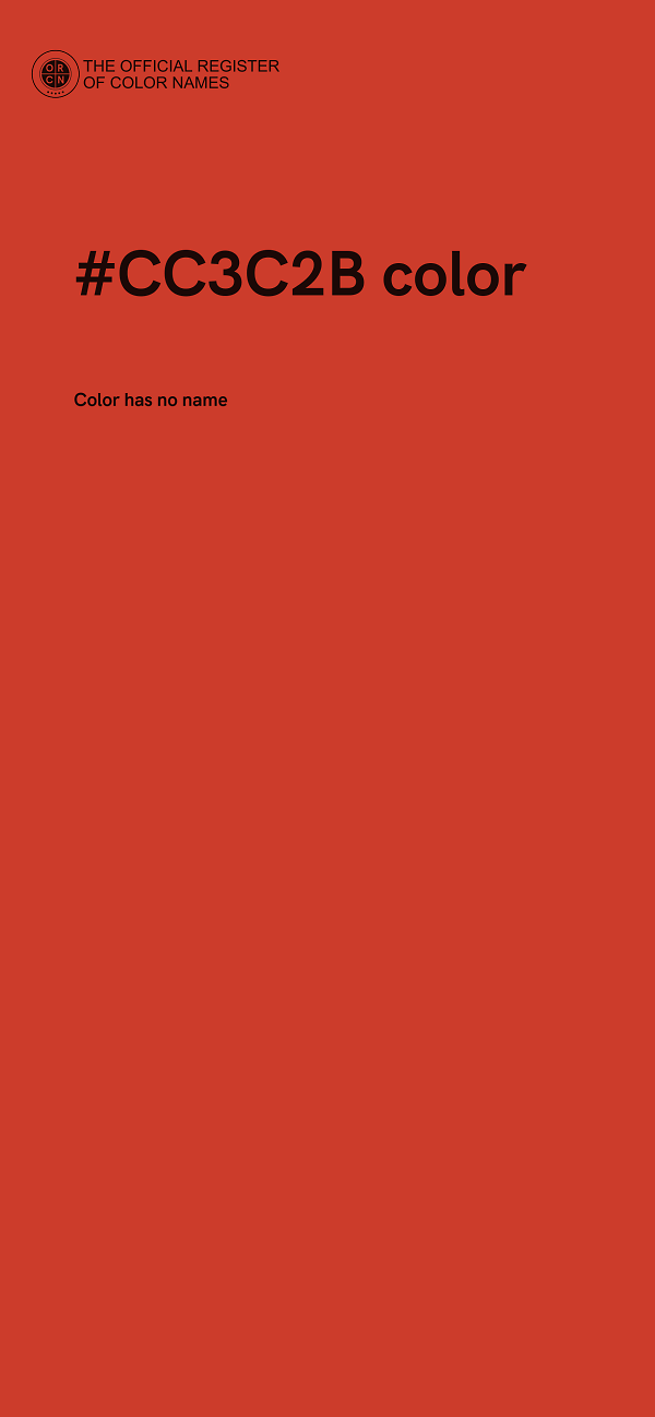 #CC3C2B color image