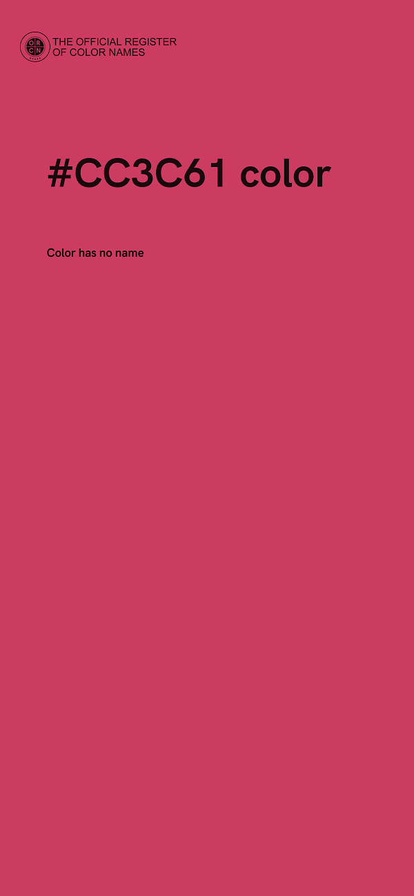 #CC3C61 color image