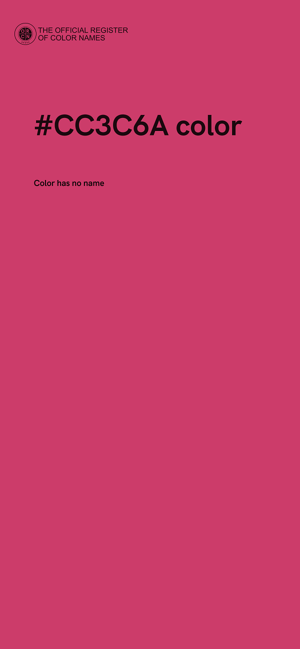 #CC3C6A color image