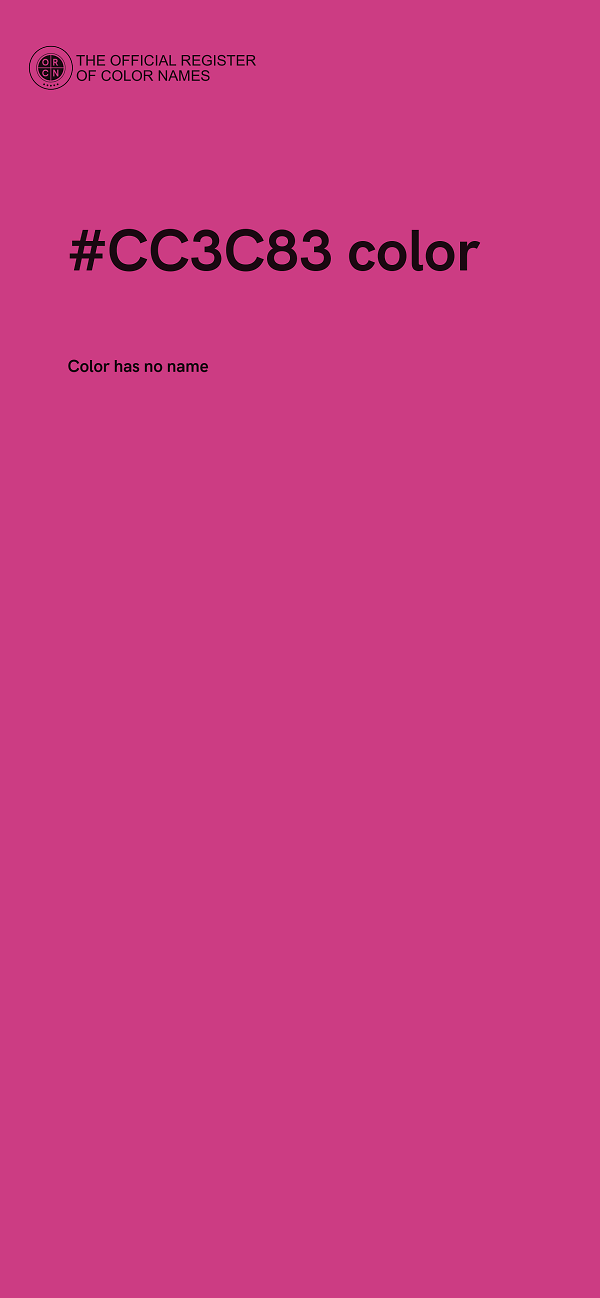 #CC3C83 color image