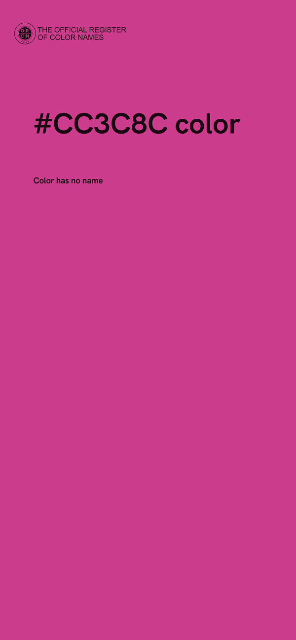 #CC3C8C color image