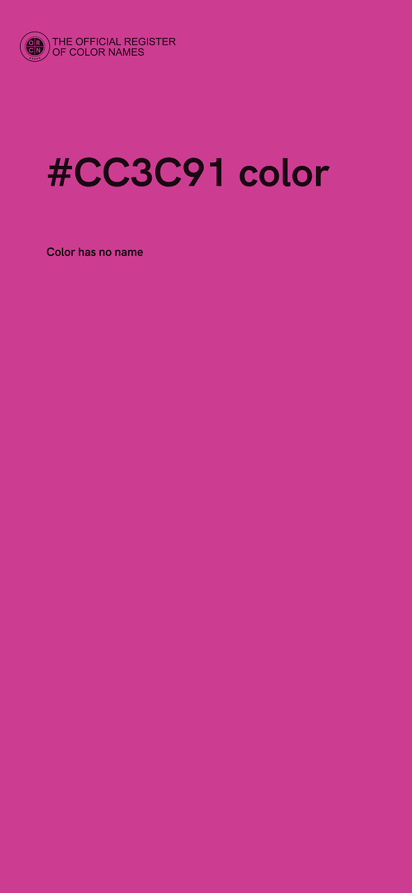 #CC3C91 color image