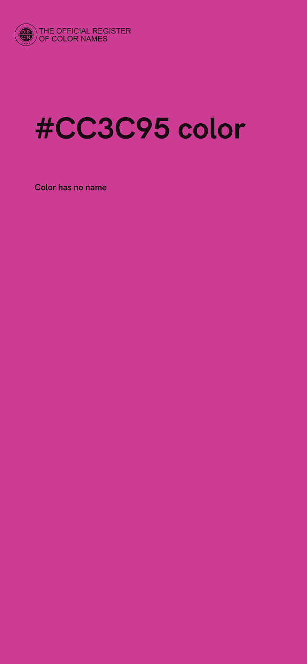#CC3C95 color image