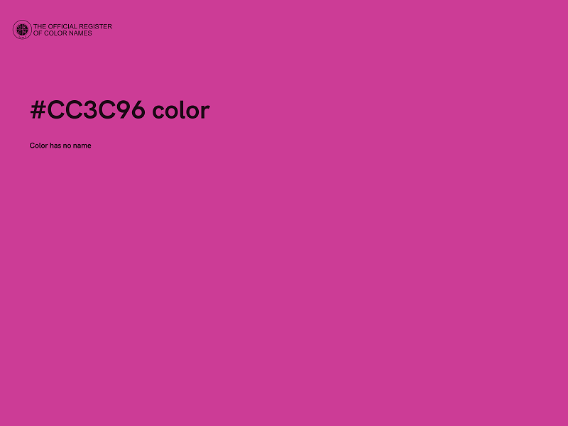 #CC3C96 color image