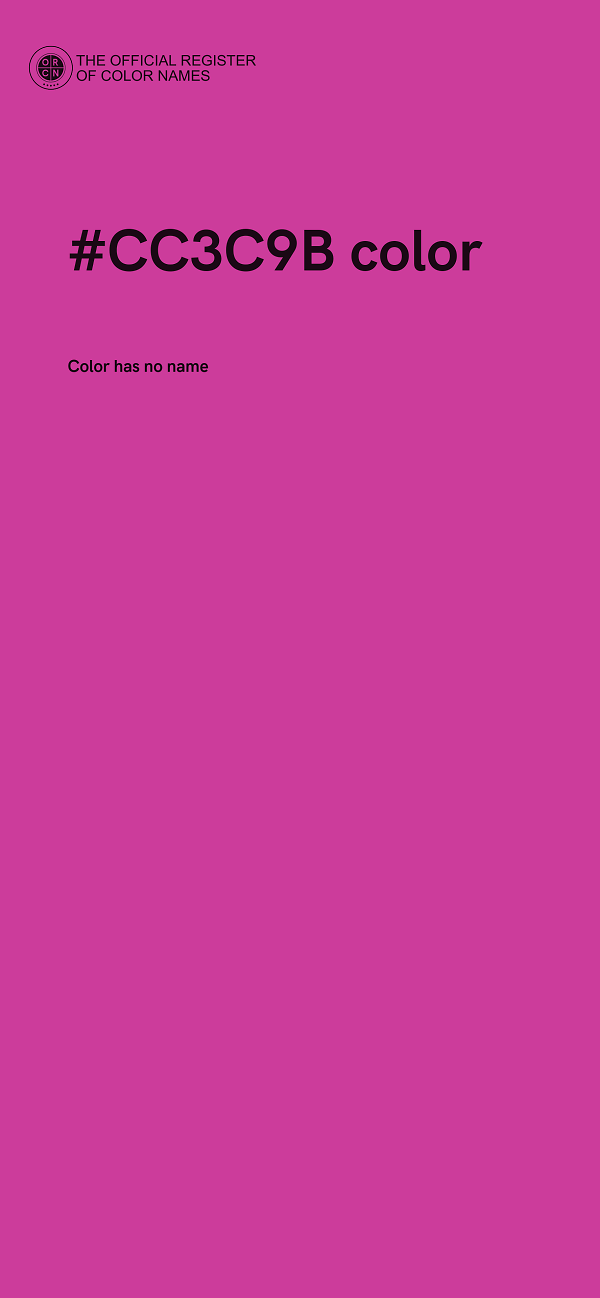 #CC3C9B color image