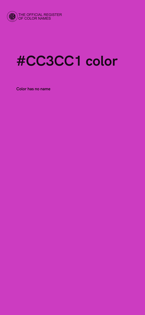 #CC3CC1 color image