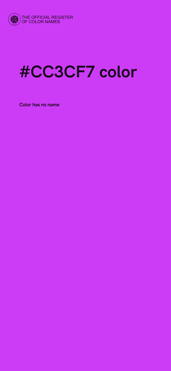 #CC3CF7 color image