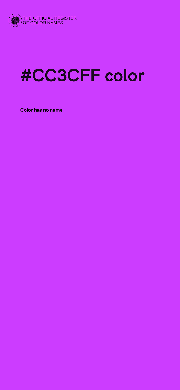 #CC3CFF color image