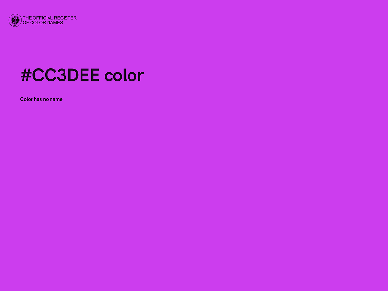 #CC3DEE color image