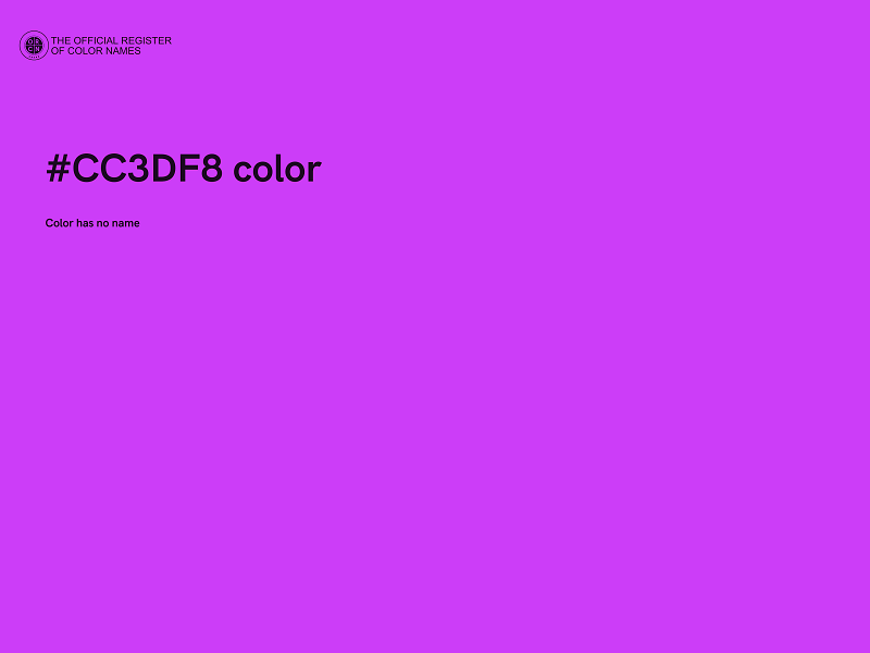 #CC3DF8 color image