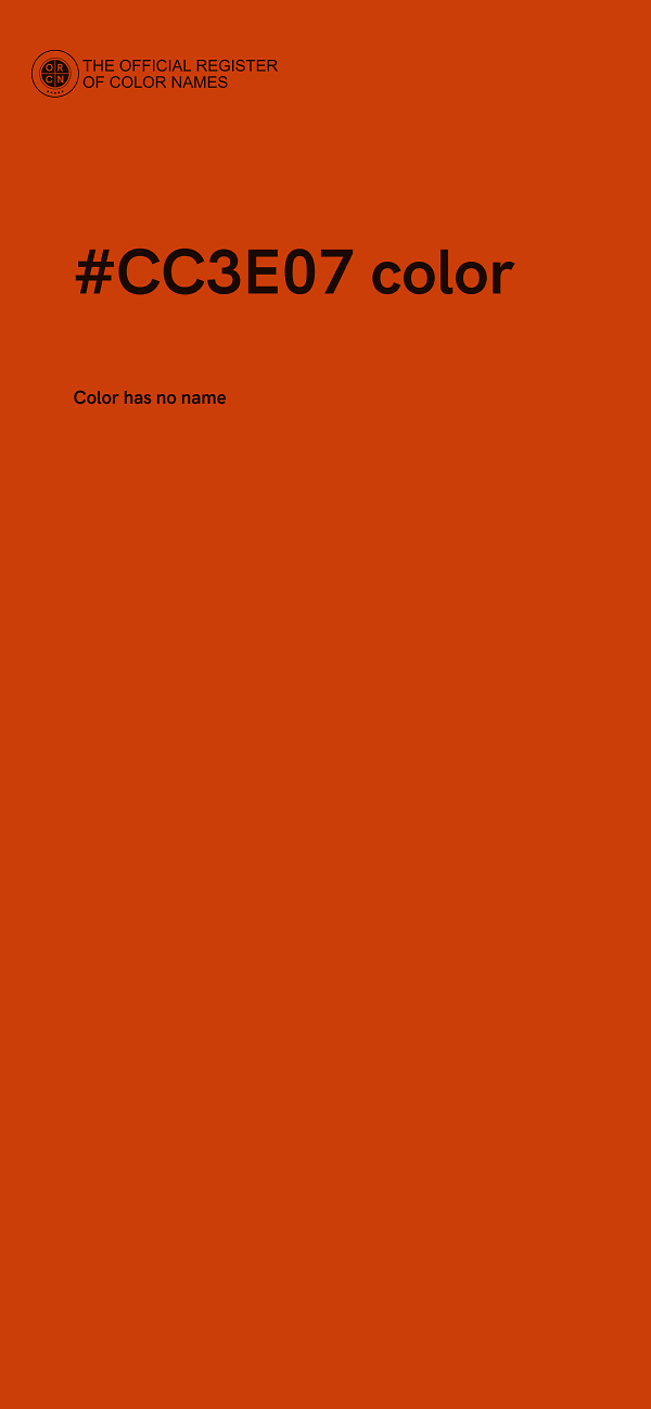 #CC3E07 color image