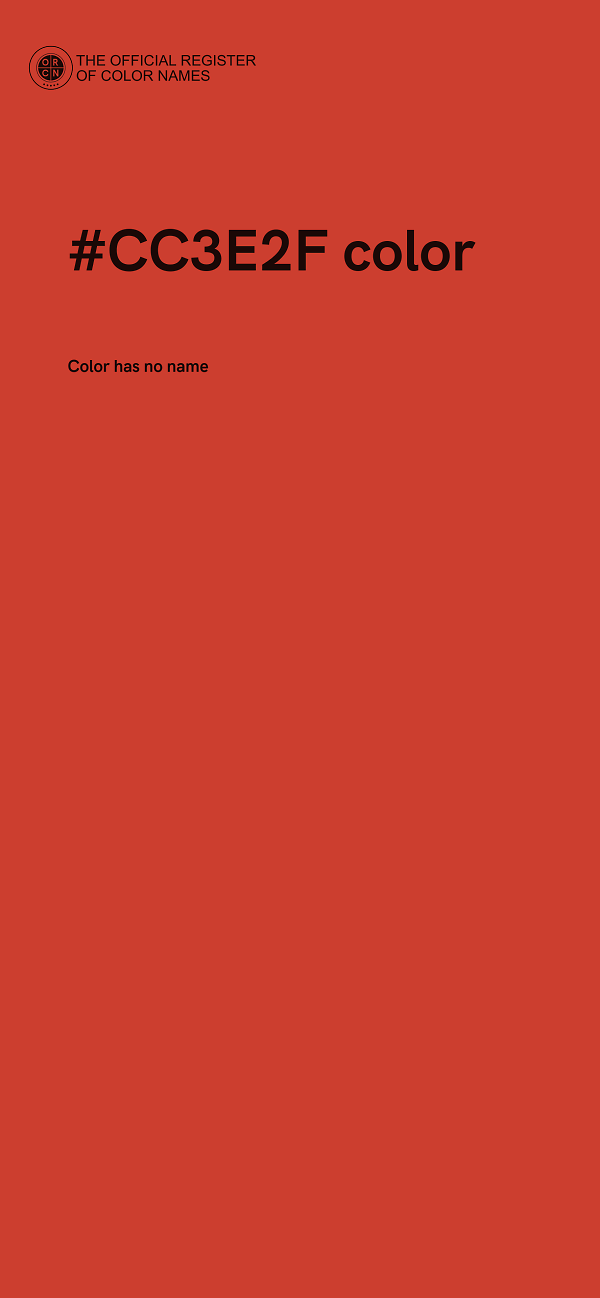 #CC3E2F color image