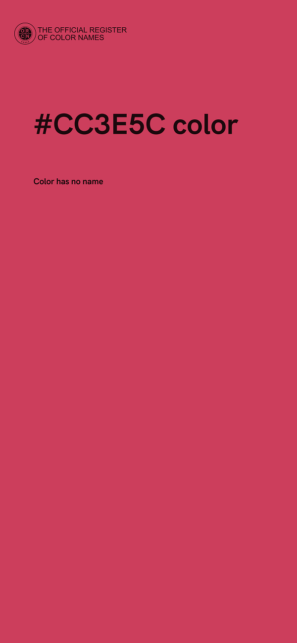 #CC3E5C color image