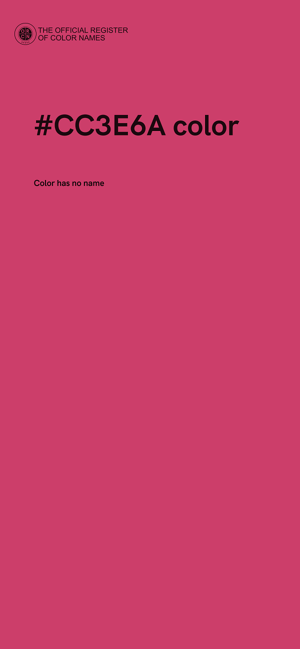 #CC3E6A color image