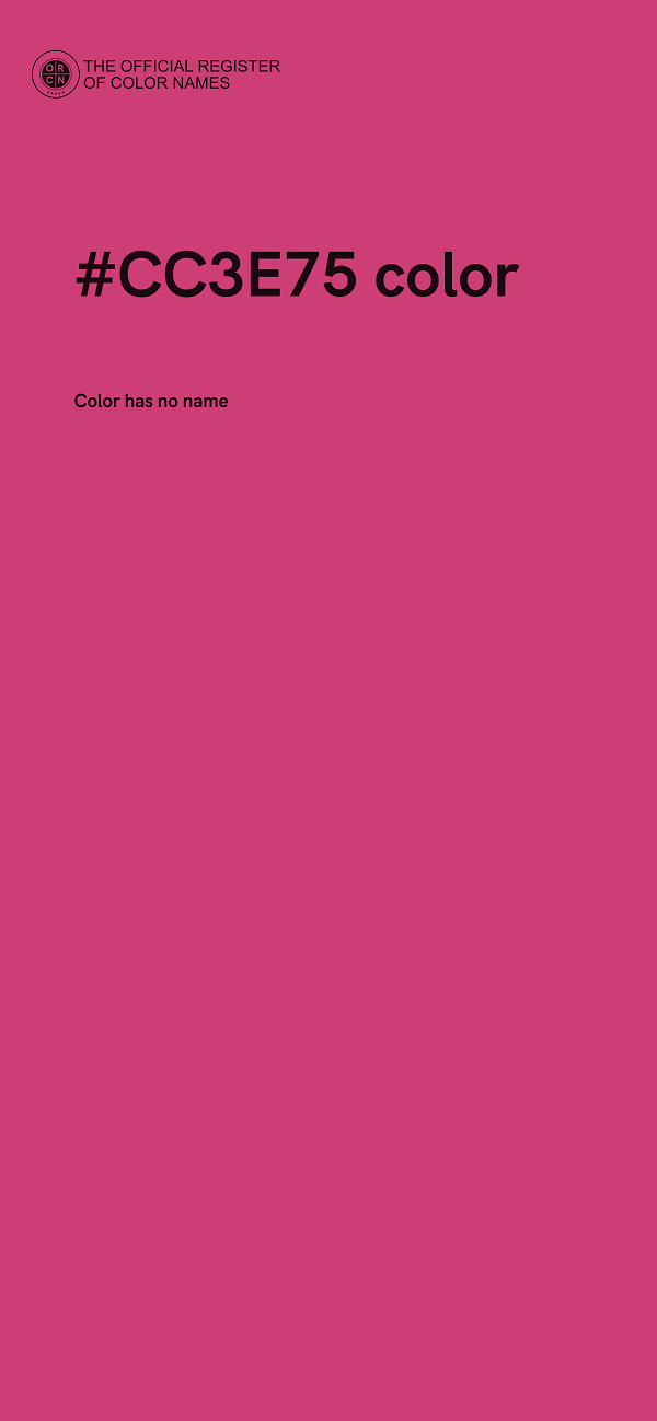 #CC3E75 color image