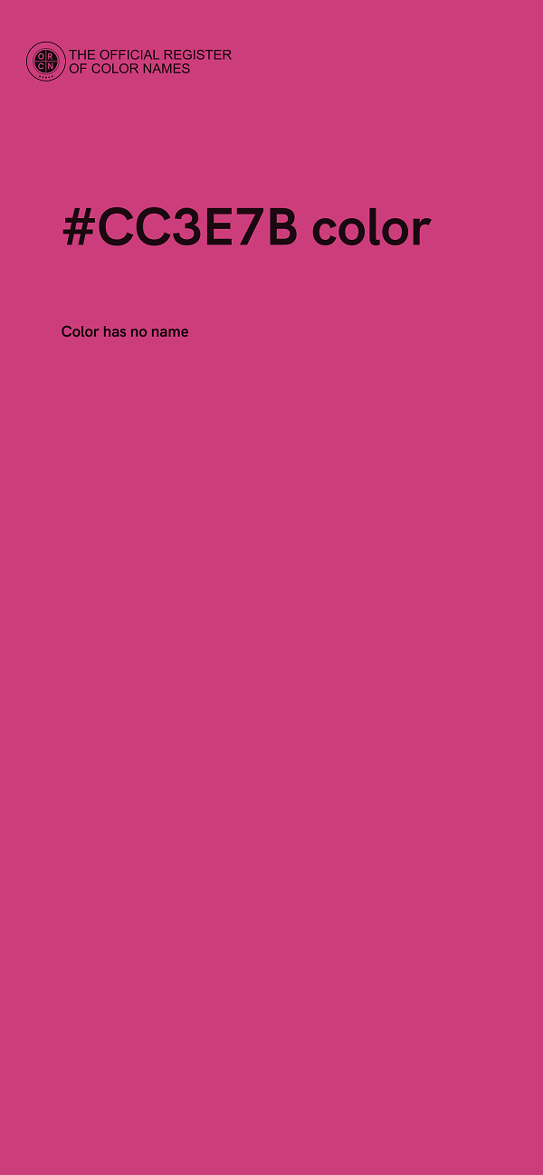 #CC3E7B color image
