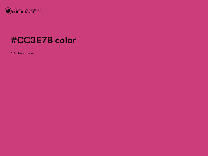 #CC3E7B color image